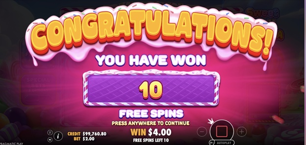 Scatter symbols trigger the Free Spins feature